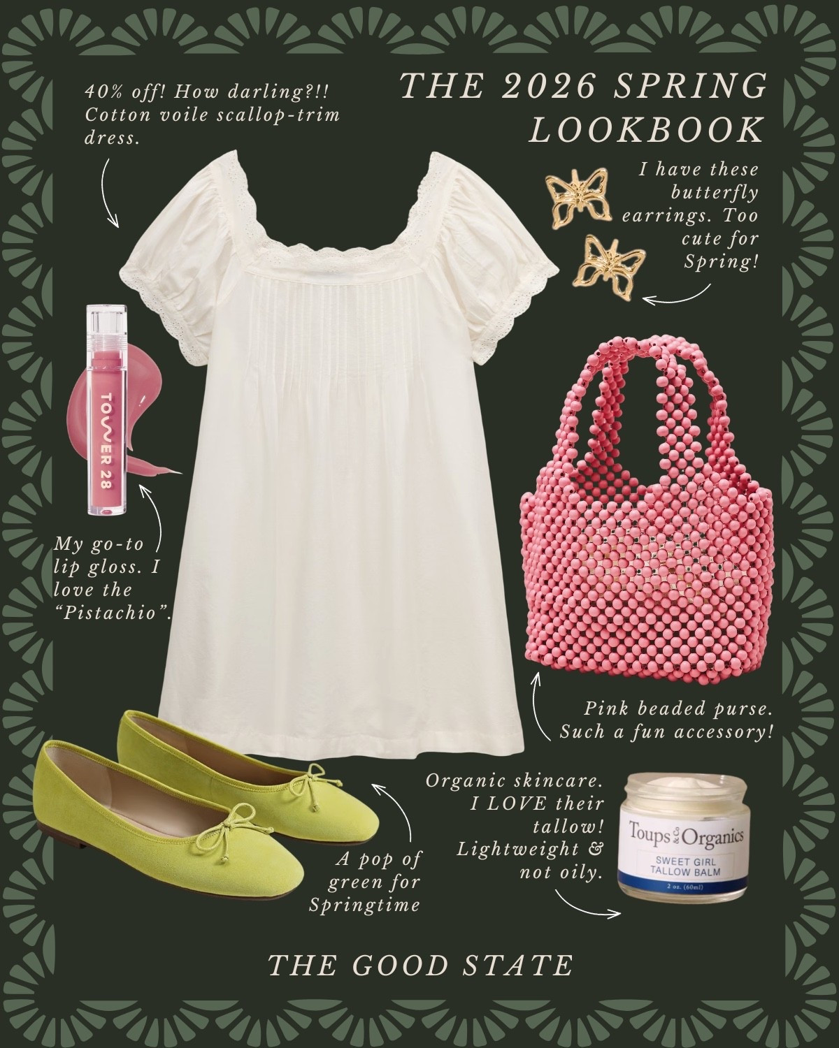 This Spring we are saying YES to happy colors!! We are saying yes to more prints and patterns. Yes to having fun getting dressed! This Lookbook is for the Spring girlies that are saying yes with me! The ones longing for the warmth of sunshine on their skin and a cool breeze blowing through their hair. Shorts and a sweatshirt weather. A flowy dress and a light cardigan. This is for the ladies counting down the days until the farmers market opens back up. The ones who love early mornings at the market—flaky croissant in one hand and a rosemary latte in the other. This is for the ones who can’t resist a bouquet of fresh flowers and are trying to figure out how to grow their own cut flower garden at home (🙋🏼‍♀️). For the ones who spend the golden evenings having a picnic with friends. For the people (like me) who always have a picnic blanket in their car. This is for the girlies love allllll things gingham, their trusty ball cap, pops of color and who firmly believe you can’t have too many neck scarves or bandanas. For the ones who love feminine details like lace trim, dainty florals and ruffles. This Spring may we slow down, breathe deep, embrace the life all around and romanticize the seemingly ordinary moments🌼

#LTKActive #LTKootd #LTKSaleAlert