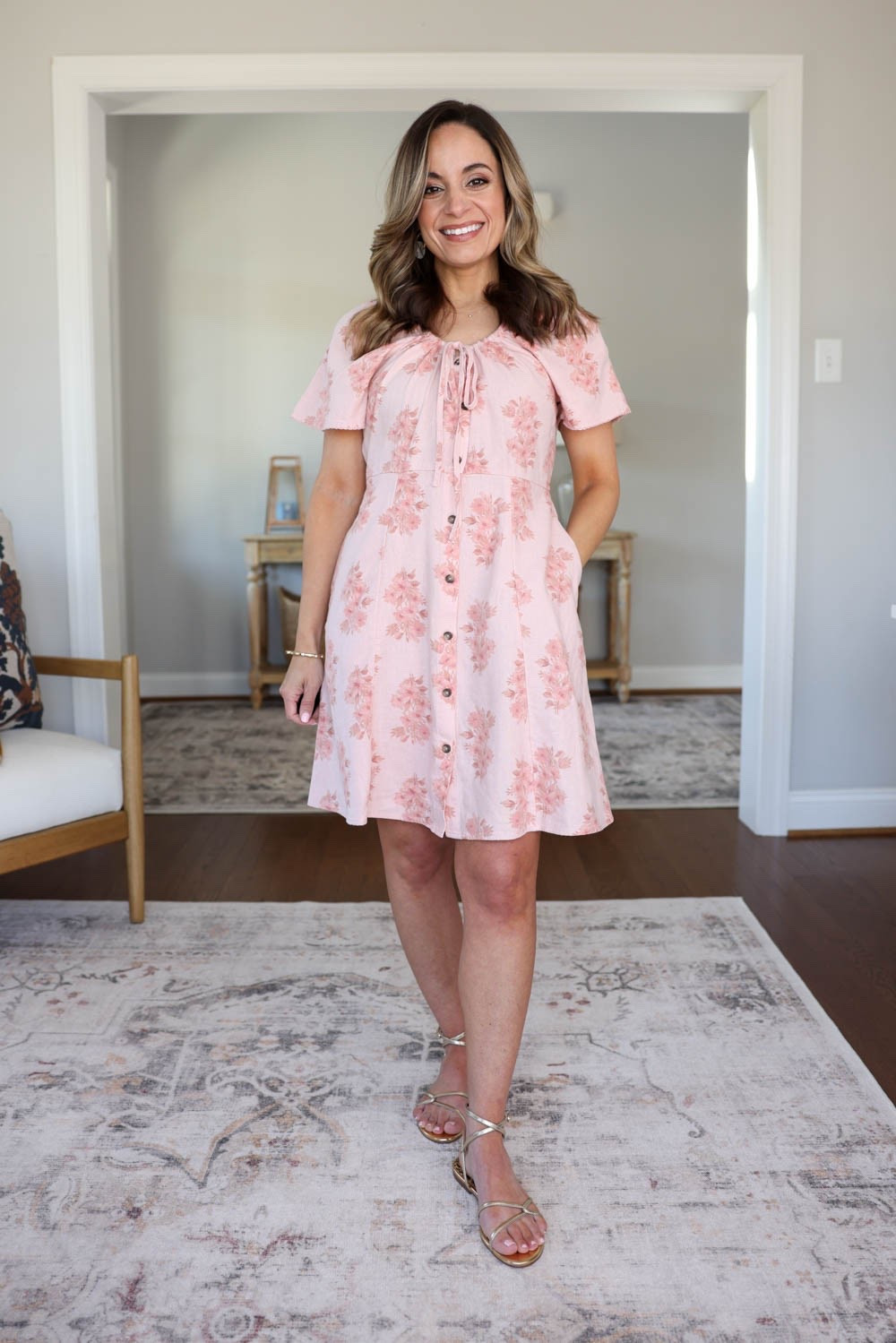 This Target dress is back on sale this weekend, under $25! I’m wearing xs here.