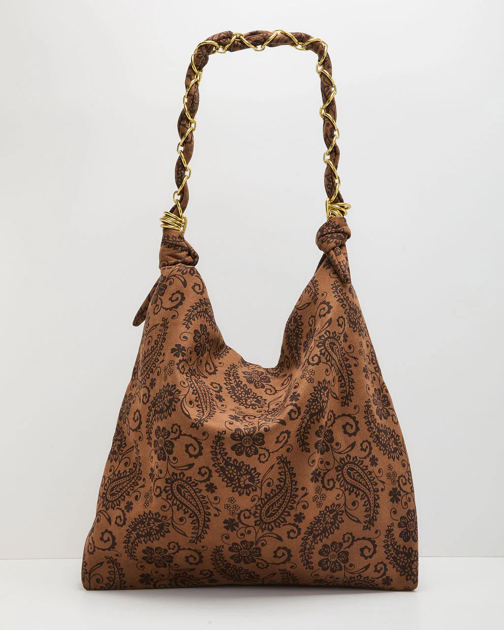 Sylena Faux Suede Paisley Print Shoulder Bag | VICI