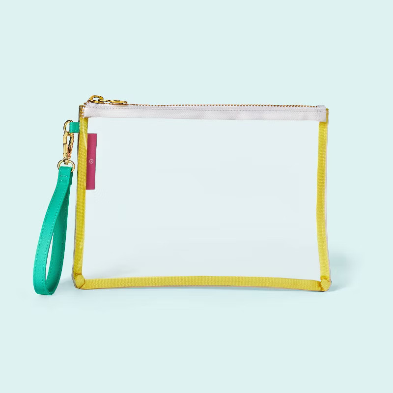 Transparent Flat Pouch - Stoney Clover Lane x Target Clear/Yellow/Green | Target