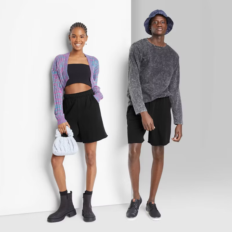 High-Rise Fleece Bermuda Shorts - Wild Fable™ | Target