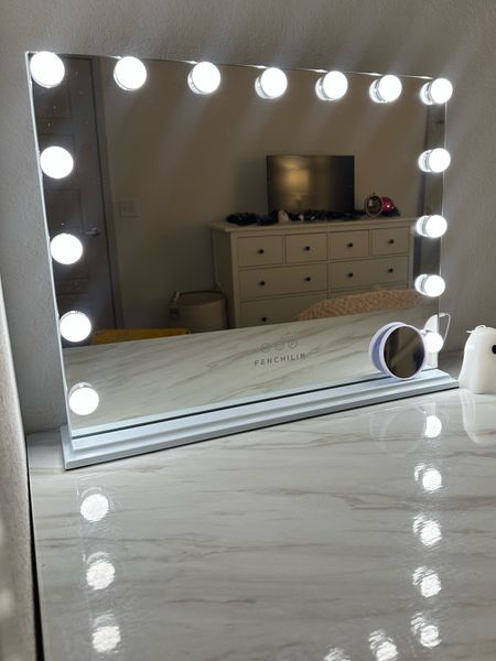 Led light up Vanity mirror old Hollywood glam | ltkbeauty | makeup | glam | desk 

#LTKfindsunder100 #LTKbeauty #LTKhome
