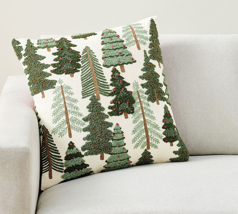 Pinecrest Embroidered Pillow | Pottery Barn (US)