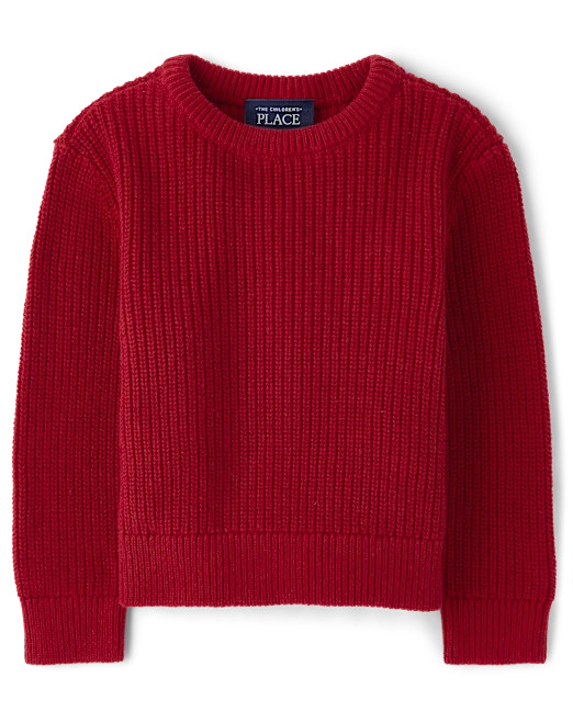 Baby And Toddler Boys Shaker Stitch Sweater - red | The Children's Place