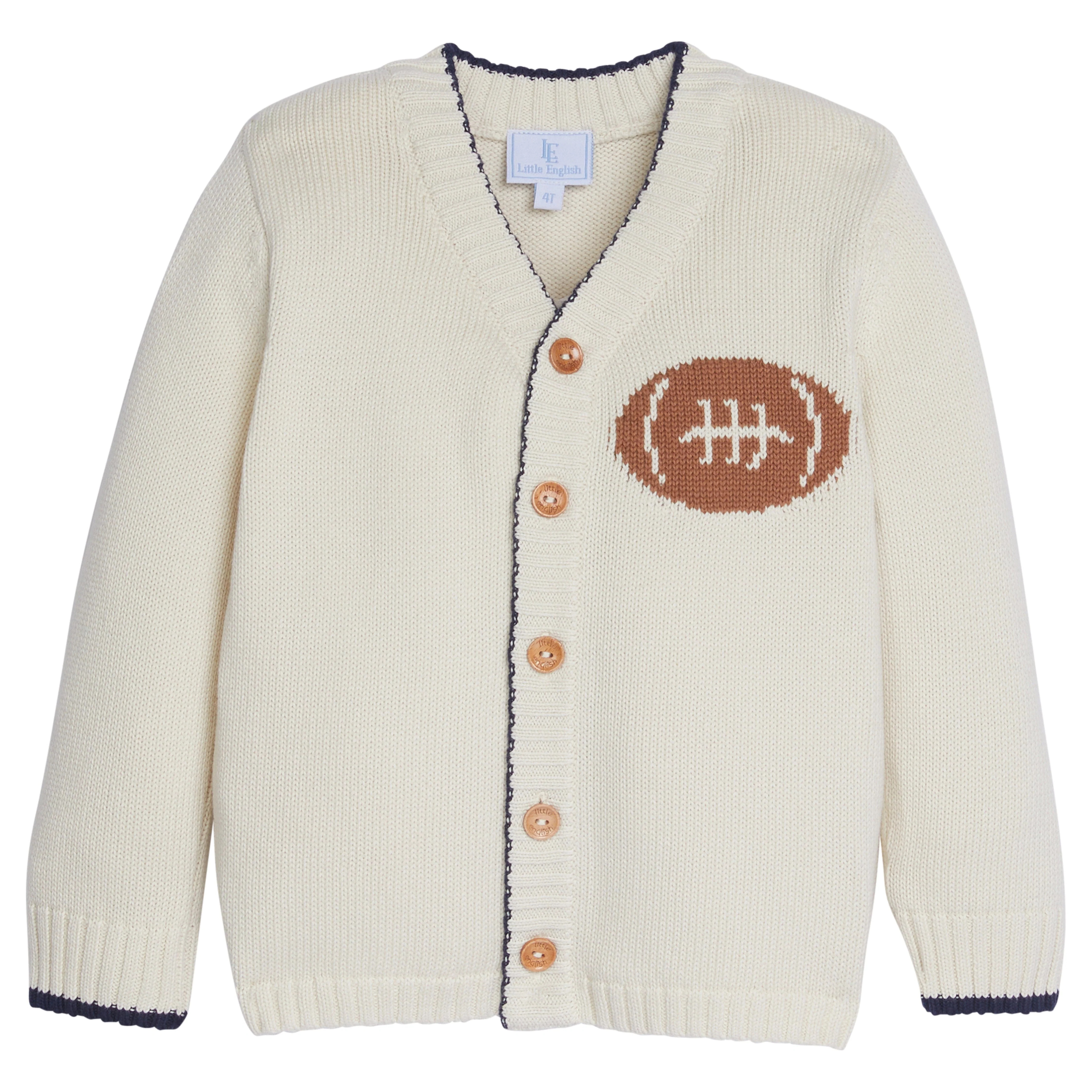 Intarsia Cardigan - Football | Little English