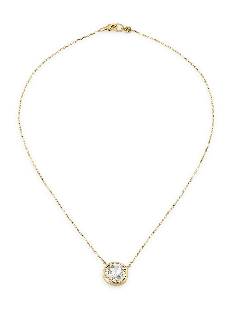 Women's Gem Palace Shining Star Goldtone & Glass Crystal Pendant Necklace - Diamond | Saks Fifth Avenue