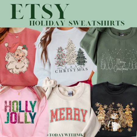 Etsy holiday sweatshirts 
Graphic tees
Christmas sweatshirts


#LTKCyberWeek #LTKHoliday #LTKSeasonal