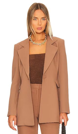 Austyn Blazer in Tan | Revolve Clothing (Global)