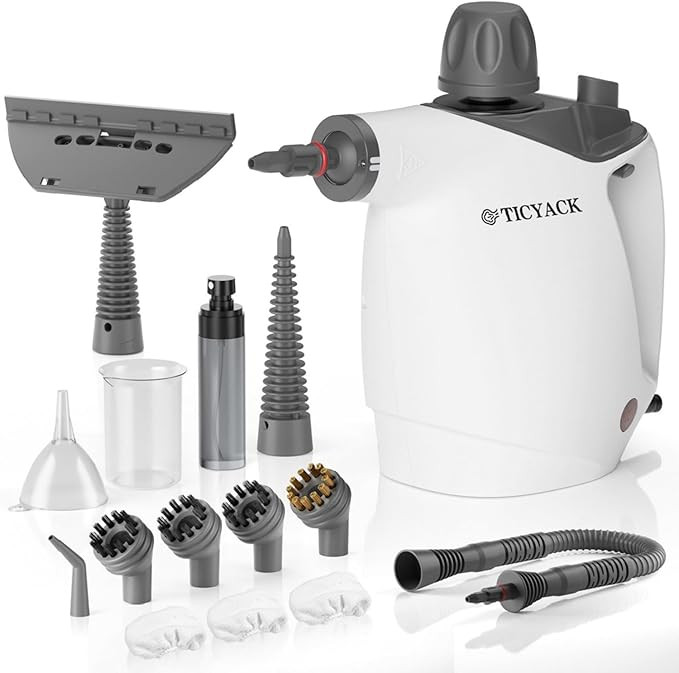 TICYACK Handheld Steam Cleaner, Steam Cleaner with 16 PCS Accessory & Safety Lock, 500ML Capacity... | Amazon (US)
