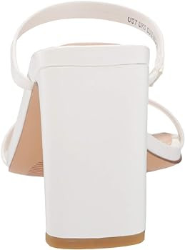 The Drop Women's Avery Square Toe Two Strap High Heeled Sandal | Amazon (US)