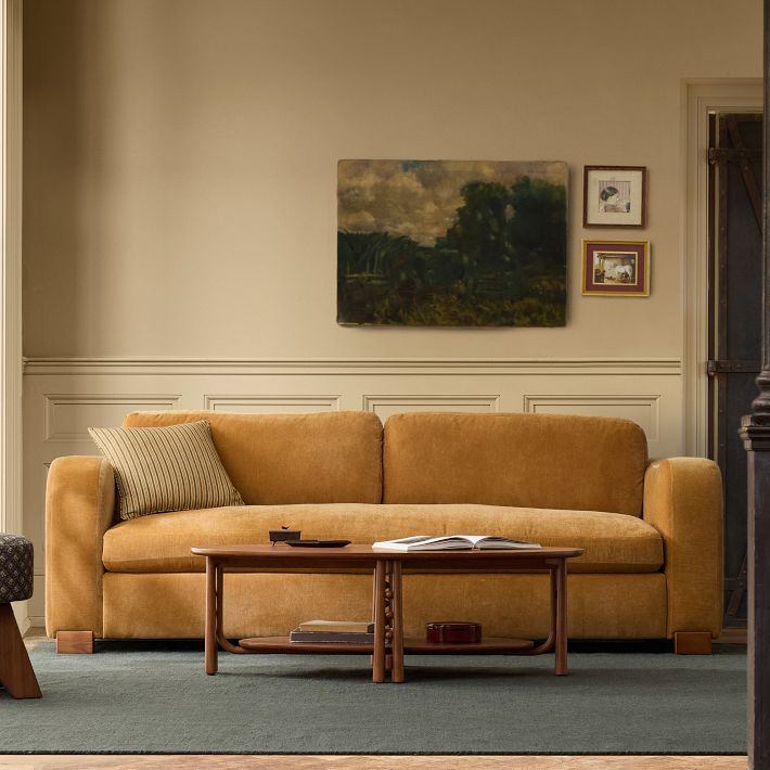 Pierce & Ward Curved Arm Sofa (86"–96") | West Elm (US)
