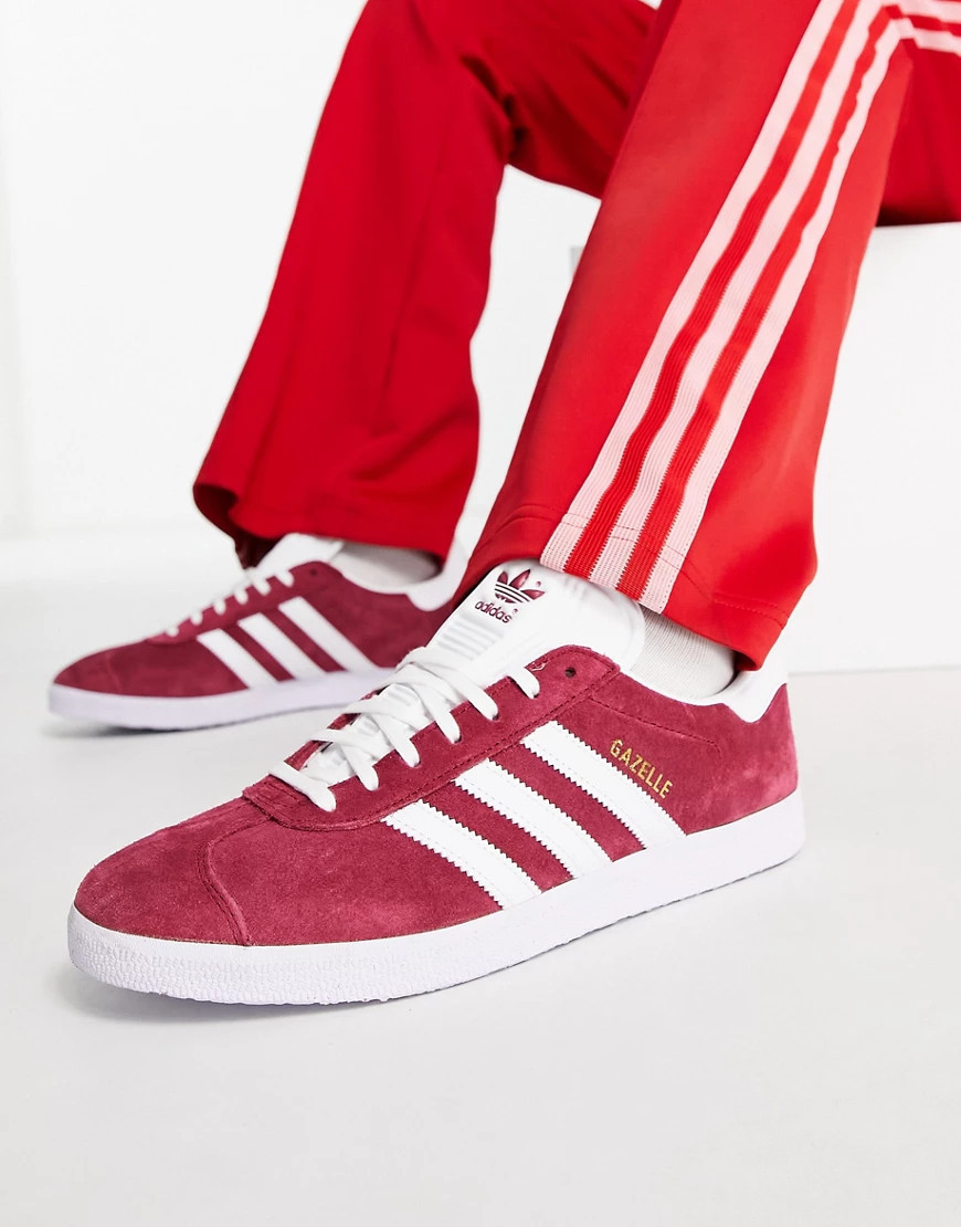 adidas Originals Gazelle trainers in collegiate burgundy - BURGUNDY-Red | ASOS (Global)