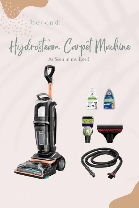 As seen in my reel! This new hydrosteam carpet cleaning machine is ⭐️⭐️⭐️⭐️⭐️

#LTKhome