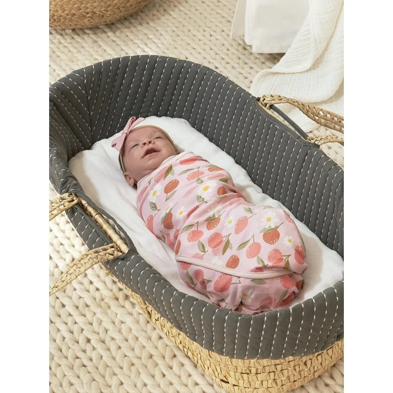 Modern Moments by Gerber Baby & Toddler Girls XL Ultra Soft Swaddle Blankets, 2-Pack | Walmart (US)