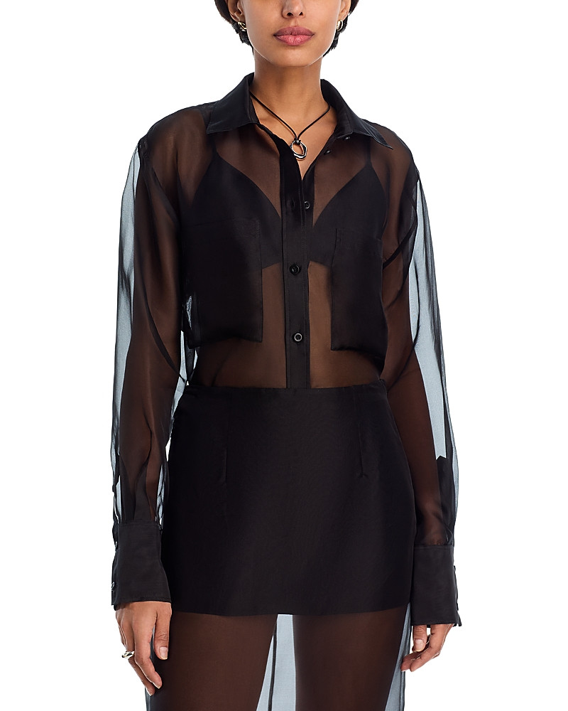 Frame The Silk Organza Boy Shirt | Bloomingdale's (US)