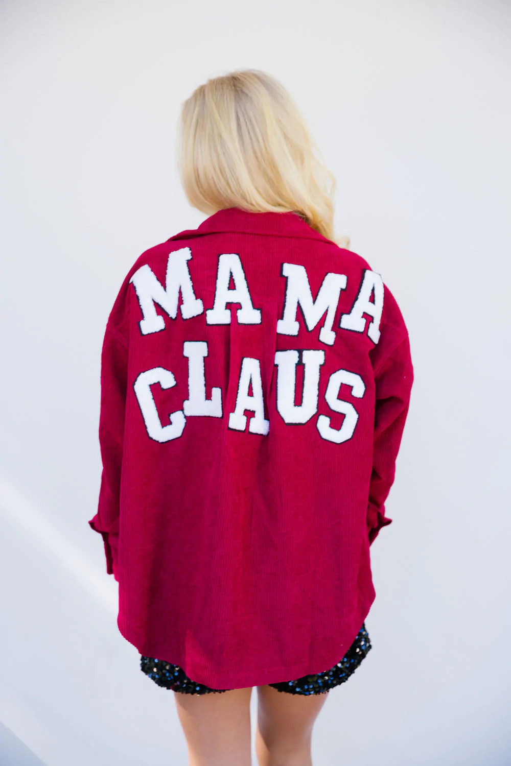 MAMA CLAUS RED CORDUROY JACKET | Judith March