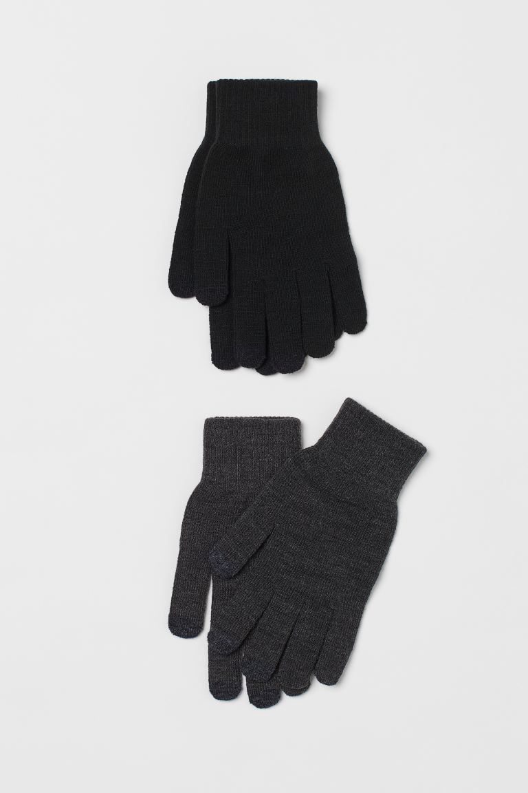 2-pack smartphone gloves | H&M (UK, MY, IN, SG, PH, TW, HK)