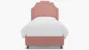 Art Deco Bed | Twin | Pink Linen | The Inside