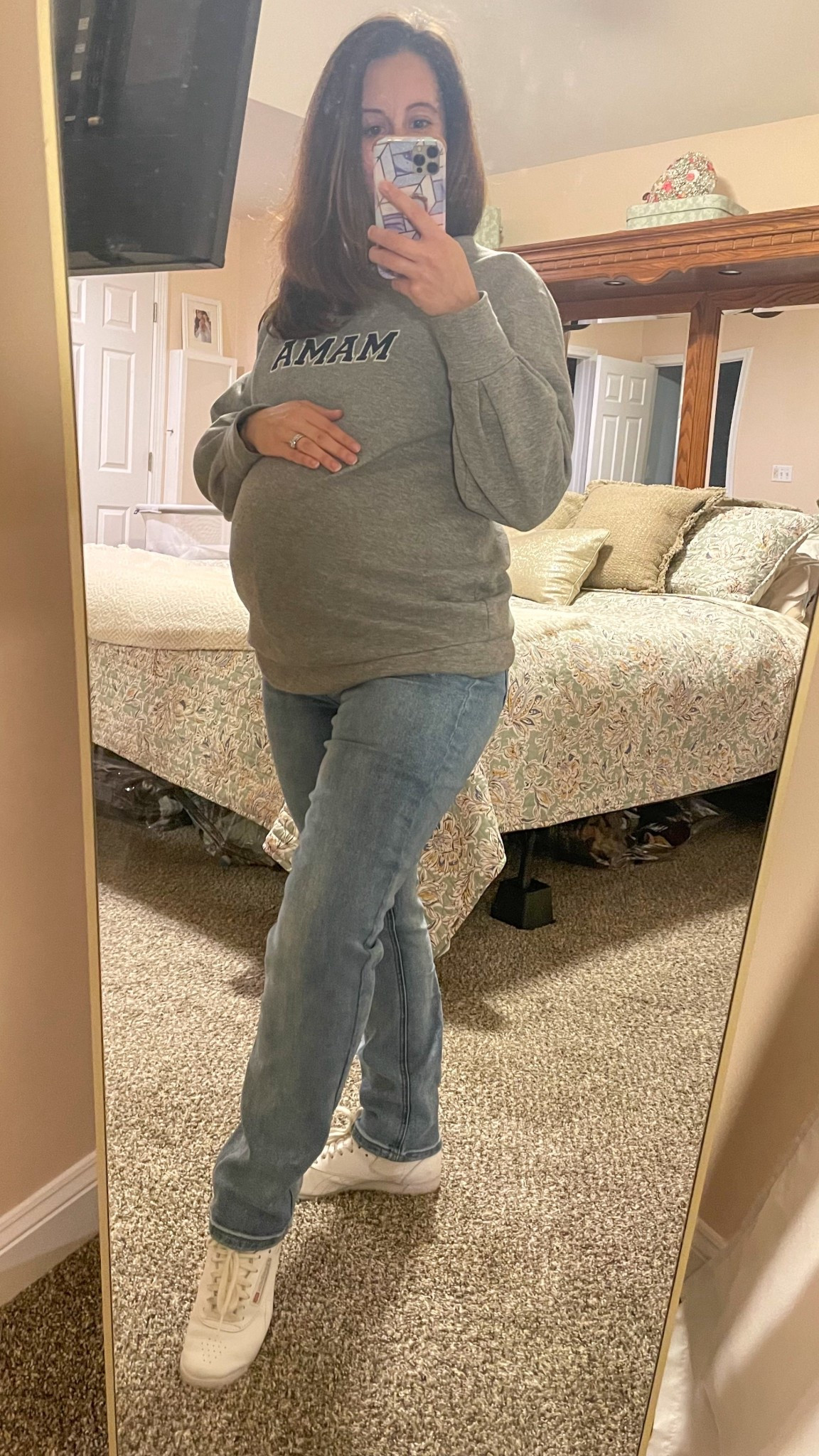 Amazon maternity jeans that actually don’t sag and make you feel cute with your bump!! ( I went thru many returns to find the right ones that actually fit right and look good) #ltkgiftguide #ltkootd #ltkbaby #maternityjeans #maternityclothes #thanksgivingoutfit #christmas 

#LTKCyberWeek #LTKBump #LTKmomlife