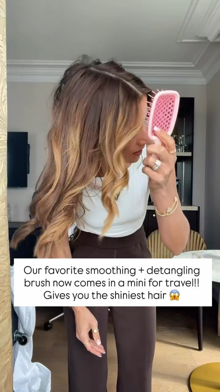 The best hairbrush to instantly detangler, wet or dry hair. It will also smooth and add shine! This is the best hairbrush!

#LTKmorningroutine #LTKselfcare #LTKTravel