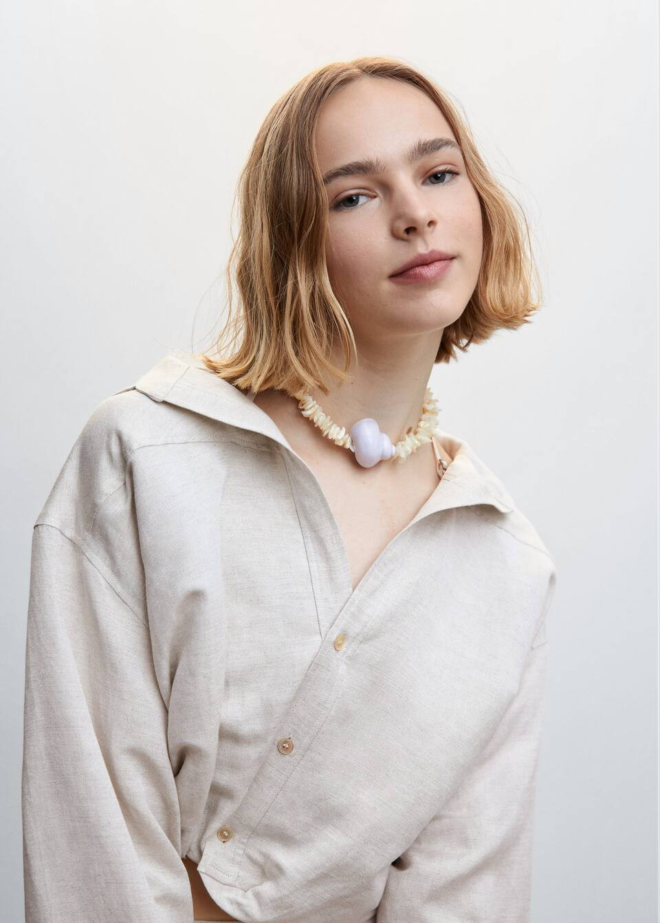 Crop puffed shirt | MANGO (US)