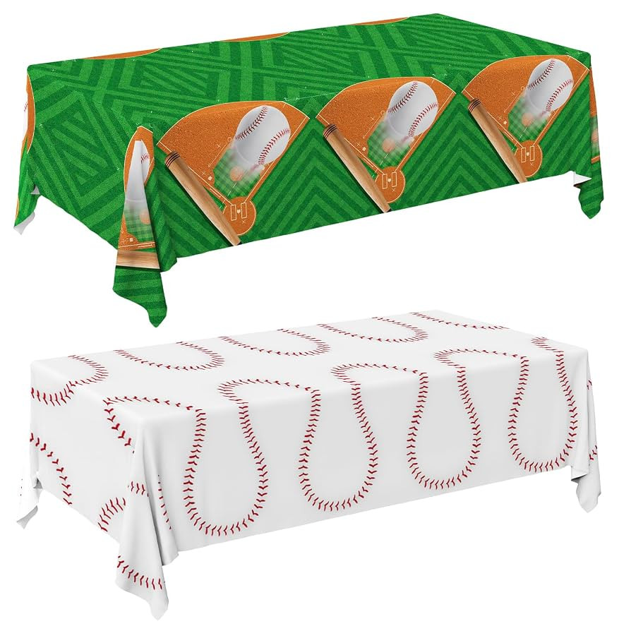 Gatherfun Baseball Party Supplies: 2-Pack Baseball Birthday Decorations with Disposable Plastic T... | Amazon (US)