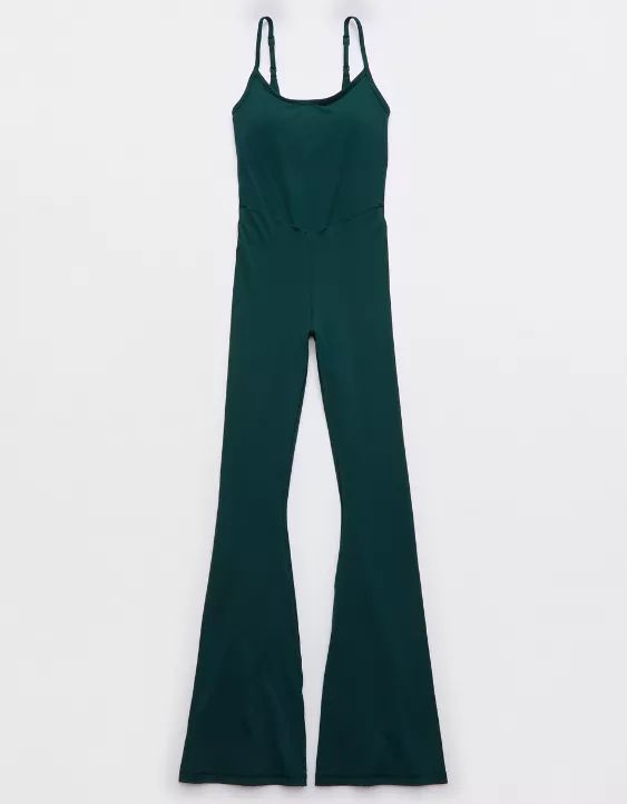 OFFLINE By Aerie Real Me Xtra Flare Jumpsuit | Aerie