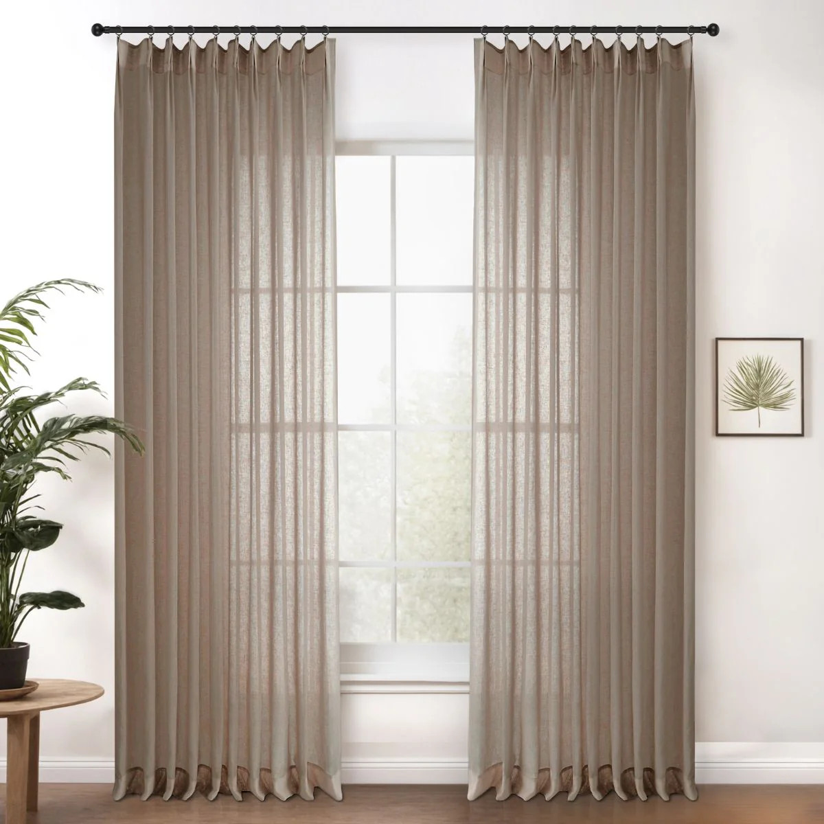 Cloud Linen Sheer Curtains Drape Pleated | Homerilla