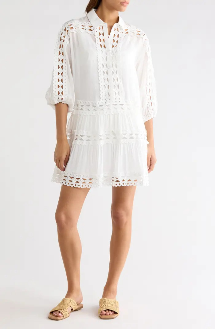 Lace Trim Cover-Up Dress | Nordstrom