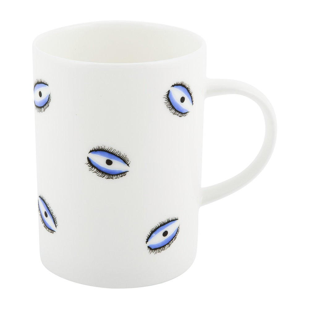 casacarta - Evil Eye Mug - Fine Bone China - White | Amara US