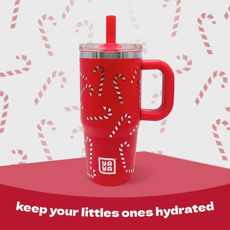 YAYA My First Travel Tumbler for Toddlers 3+ with Reusable Straw and Spill-Safe Lid, 12oz, Candy ... | Walmart (US)