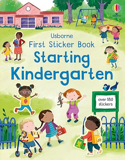 First Sticker Book Starting Kindergarten: A First Day of School Book For Kids Entering Kindergart... | Amazon (US)