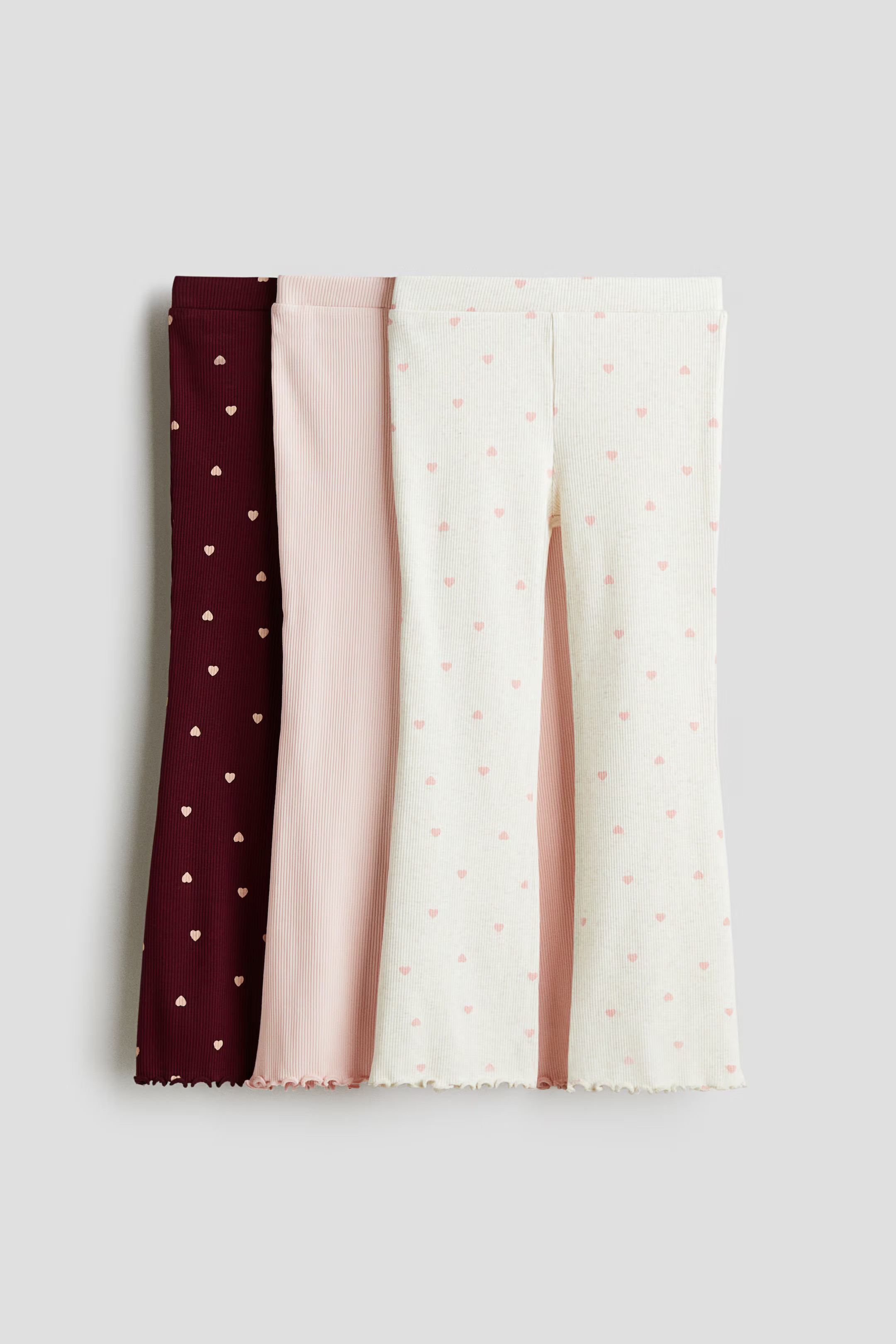 3-Pack Ribbed Cotton Leggings | H&M (US + CA)