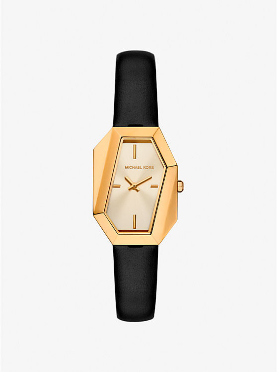 Suri Gold-Tone and Leather Watch | Michael Kors US