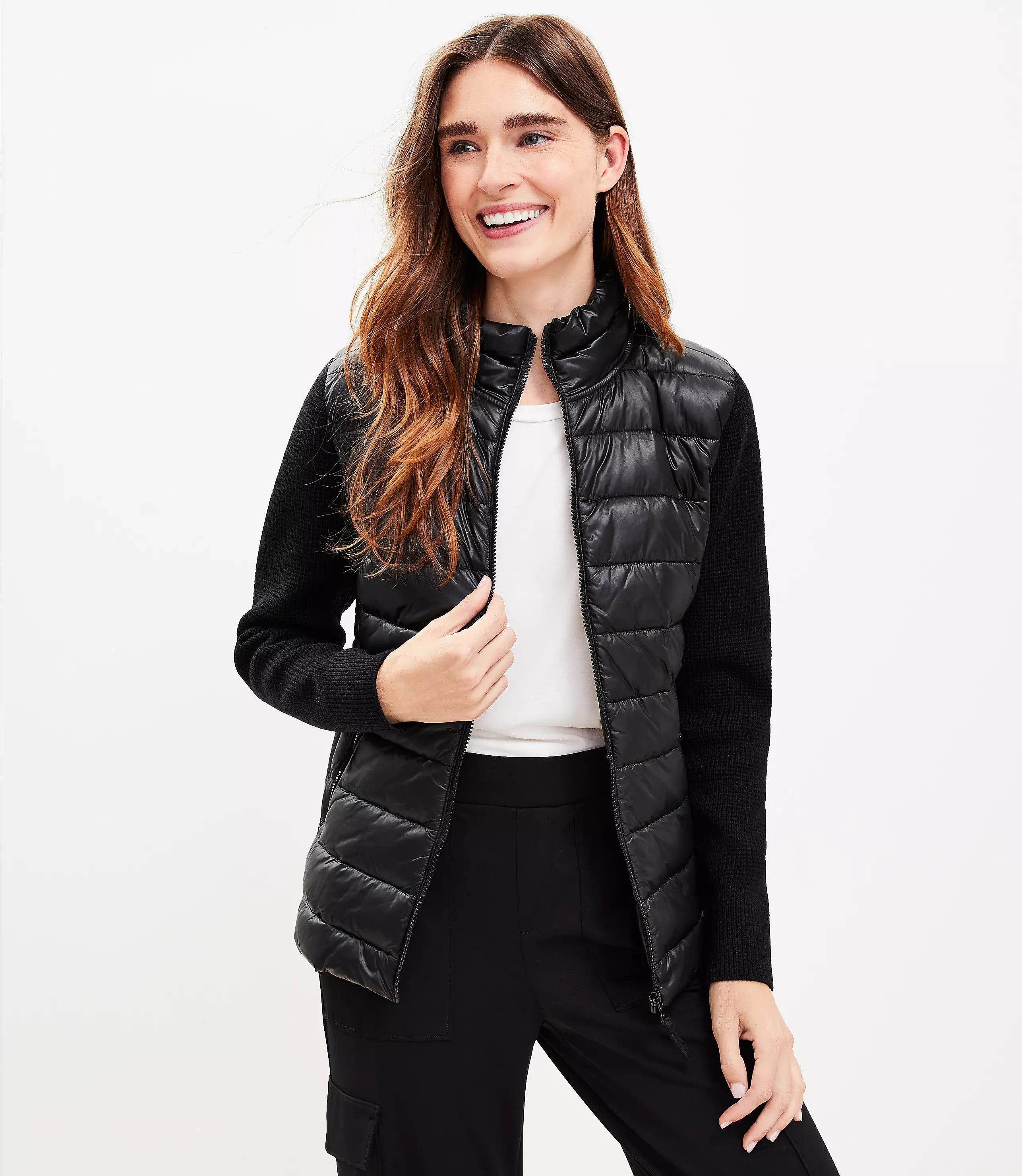 Lou & Grey Sweater Puffer Jacket | LOFT