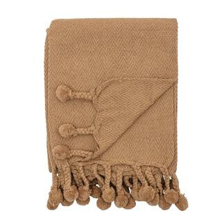 Dijon Braided Pom Pom Tassels Cotton Throw | Michaels | Michaels Stores