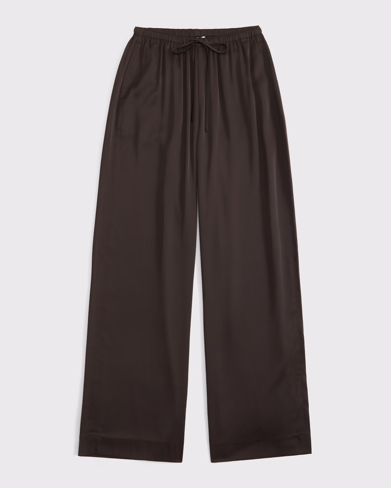 Women's Satin Pull-On Pant | Women's Bottoms | Abercrombie.com | Abercrombie & Fitch (US)