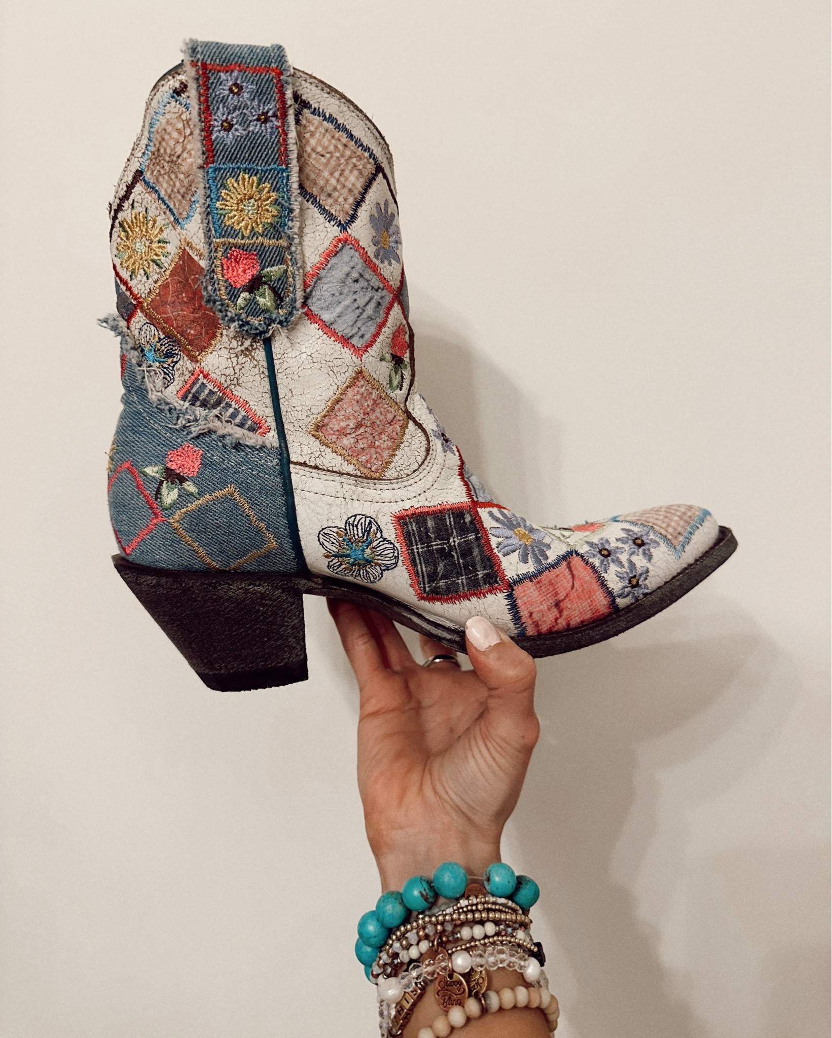 o b s e s s e d ✨ linking these patchwork denim cowgirl ankle boots! 

These are so unique! Festival shoes!

#LTKShoeCrush #LTKStyleTip