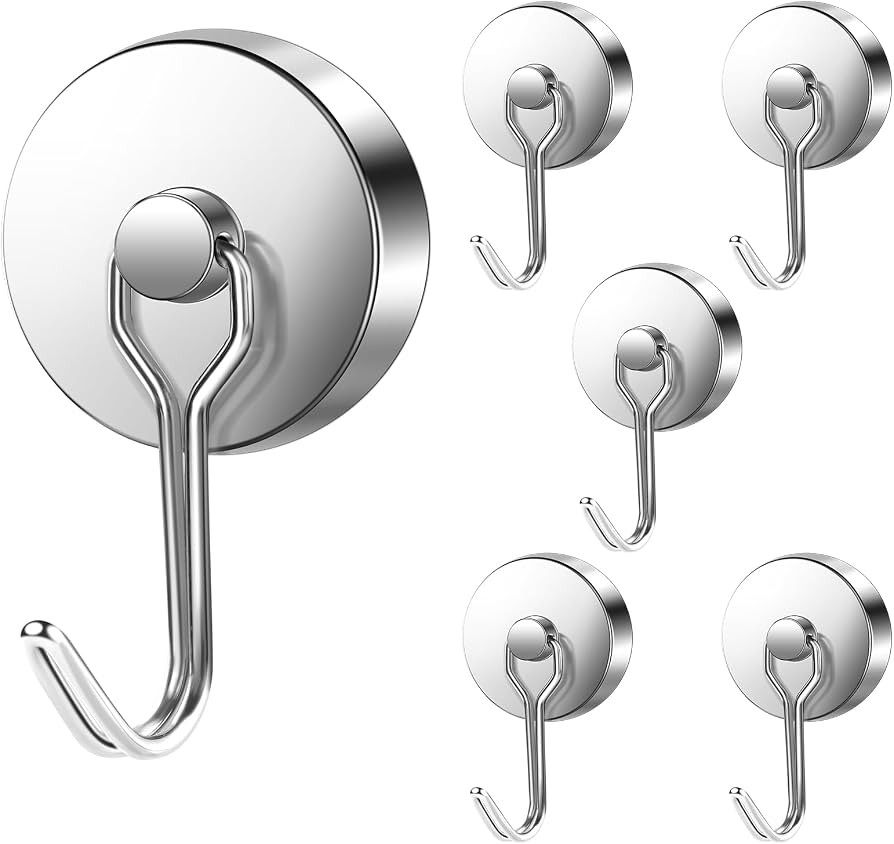 LOVIMAG Hooks, 120lbs+ Magnetic Magnet Hook 2025 Cruise Cabin Ship Essentials Heavy Duty Strong R... | Amazon (US)