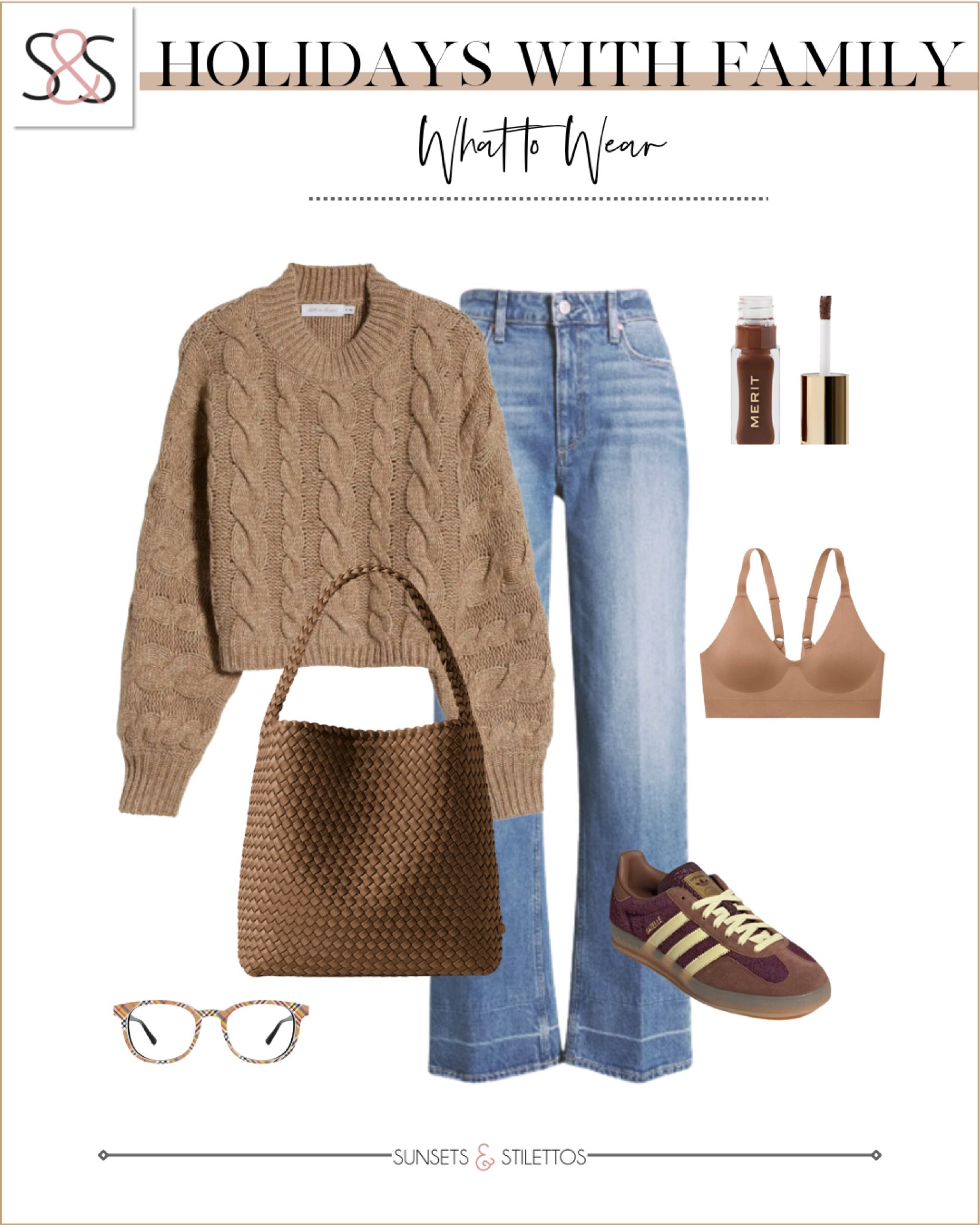 This cable knit sweater with wide leg jeans is a dream fall thanksgiving outfit! 

Sunsets and stilettos, fall fashion, adidas sneakers 

#LTKHoliday #LTKCyberWeek #LTKSeasonal