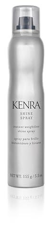 Kenra Professional Shine Spray | Instant Weightless Shine Hairspray | Tames Frizz & Flyaways | Enhances Color Vibrancy | Lightweight, No Hold | All Hair Types | 5.5 oz | Amazon (US)