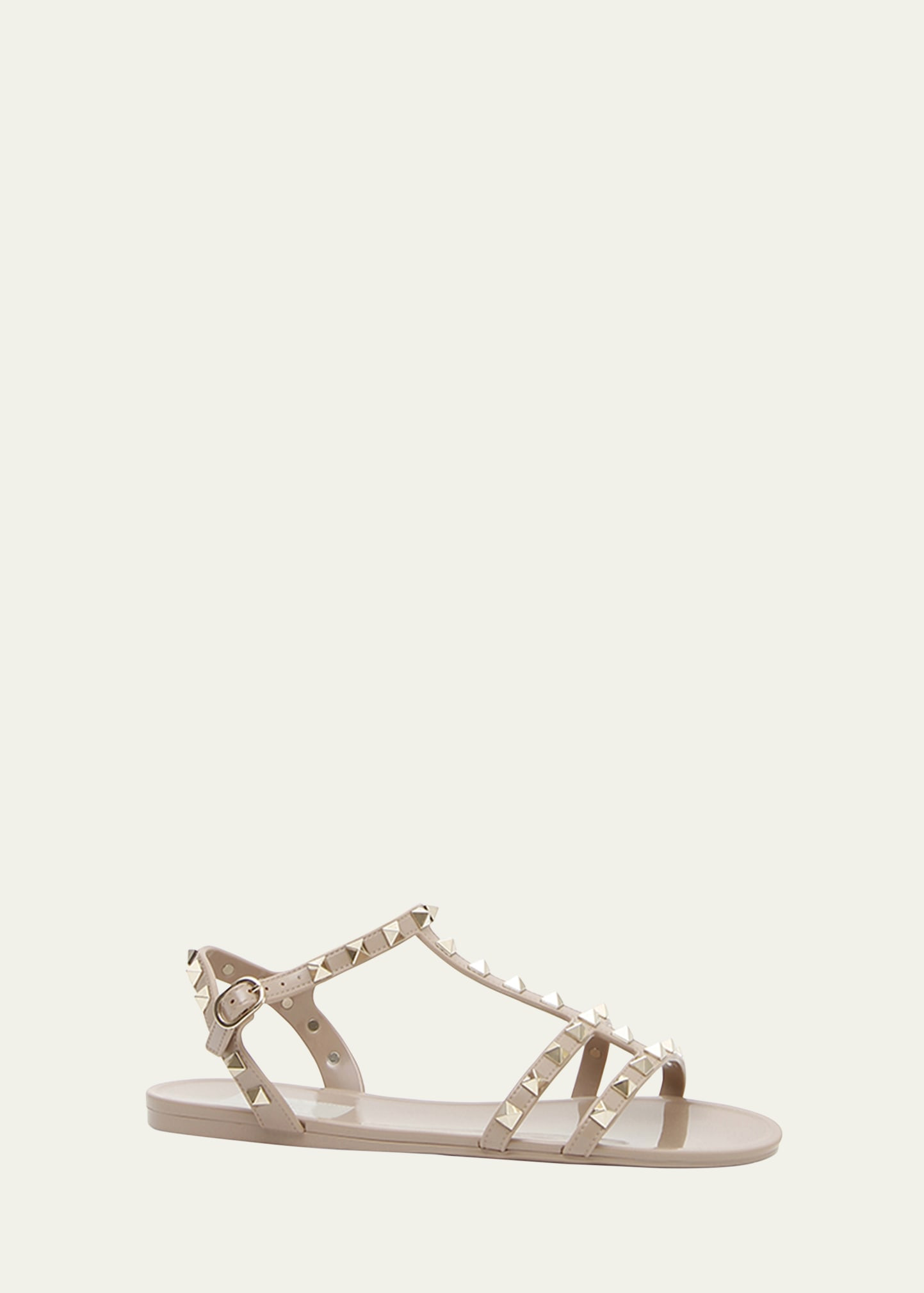 Valentino Garavani Rockstud Jelly Flat Gladiator Sandals | Bergdorf Goodman