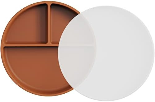 Moonkie Suction Plates for Babies & Toddlers | BPA-Free Silicone Divided Plates with Lid | Microw... | Amazon (US)