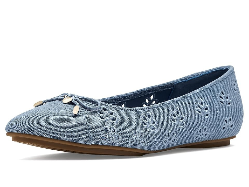 Anne Klein Luci-E Women's Flat Shoes Denim : 9.5 M, Synthetic | Zappos