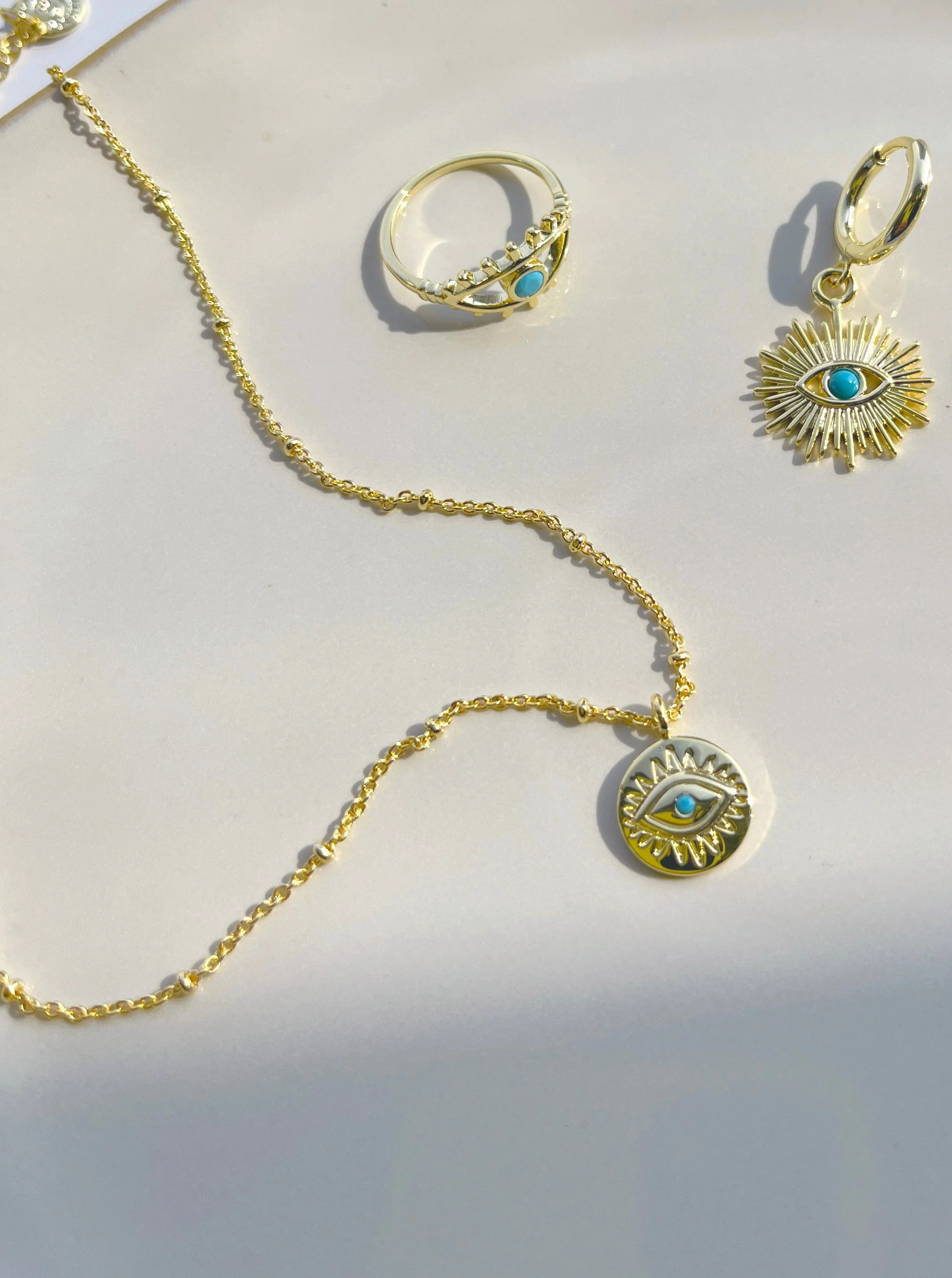 BWC Gold Evil Eye Necklace | Victoria Emerson