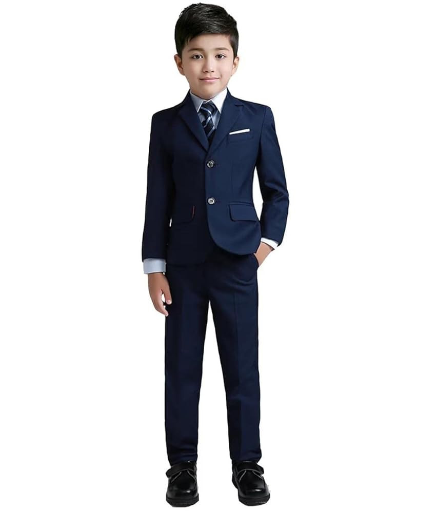 YuanLu Boys Suit for Kids Tuxedo Wedding Ring Bearer Outfit Boy Formal Suits 5 Piece Slim Fit Dre... | Amazon (US)