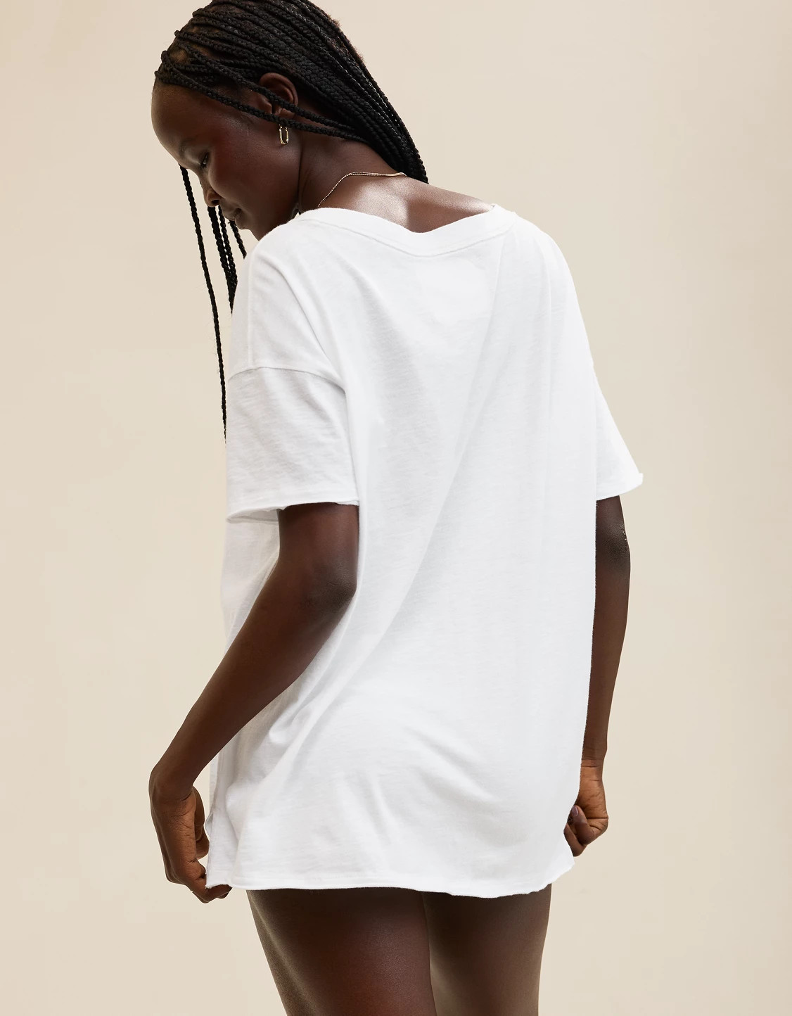 Aerie Oversized V-Neck Boyfriend T-Shirt | Aerie