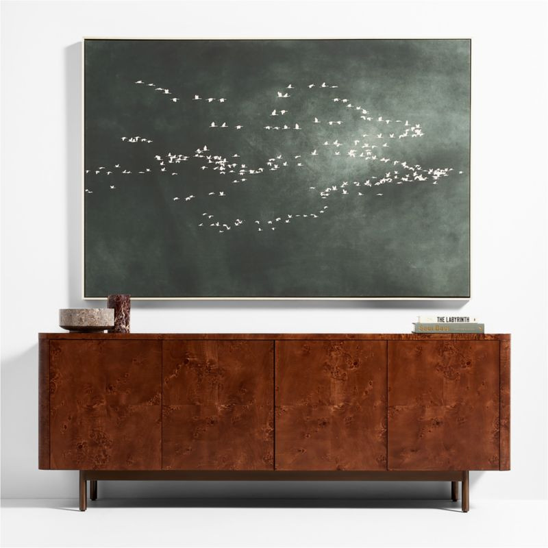 Heading South"" Green Canvas 70""x47"" Wall Art Print | Crate & Barrel