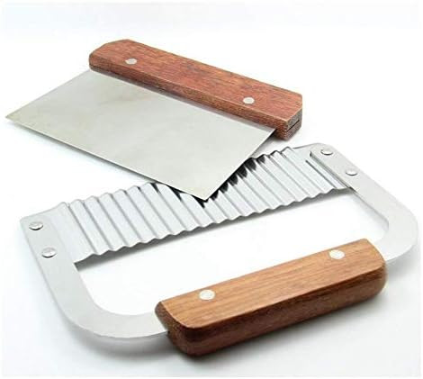 Pack of 2 Stainless Steel Wavy & Straight Soap Mold Loaf ，soap cutter Garnish Potato Vegetable ... | Amazon (US)