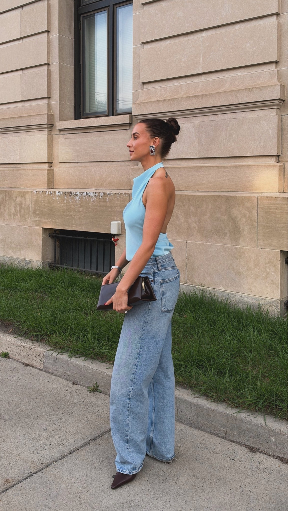 fall date night outfit 🩵

Silk halter: 6
Denim: 27

#LTKootd #LTKSeasonal #LTKTall